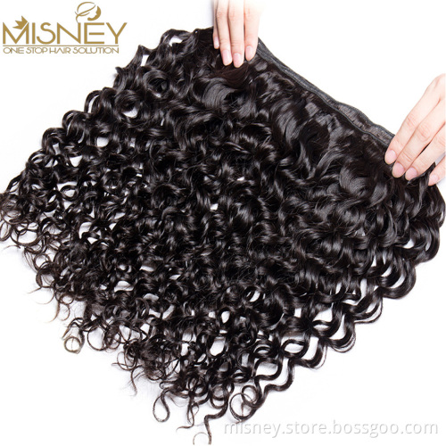 Water Wave Bundles 1 2 3 4 Bundles Deal 100% Virgin Human Hair 8-26 Inch Natural Color Brazilian Hair Weave Bundles Misney Hair